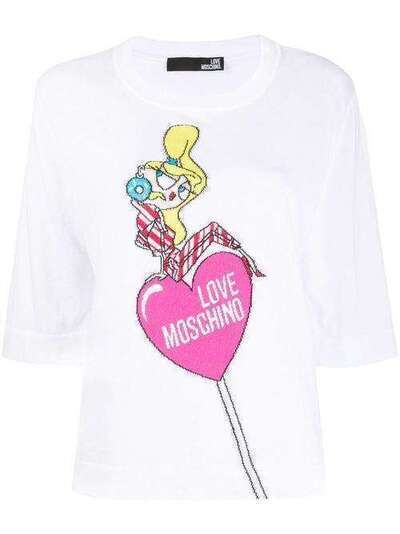 Love Moschino джемпер с логотипом WS09G10X1088