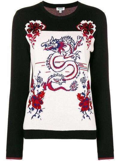 Kenzo свитер с изображением дракона F862TO539852