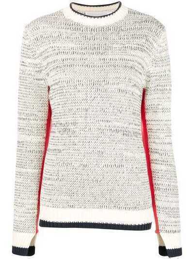 Victoria Victoria Beckham свитер с контрастной отделкой KNTVV096PAW18