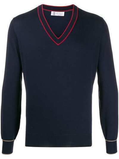 Brunello Cucinelli пуловер с V-образным вырезом M29802002CN633
