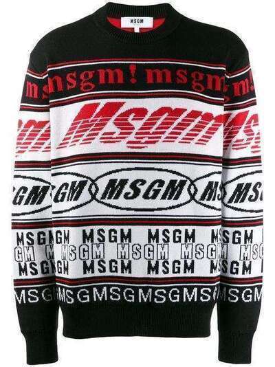 MSGM трикотажный джемпер с логотипом 2740MM130195584