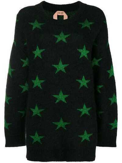 Nº21 свитер со звездным узором интарсия N2MA0367345