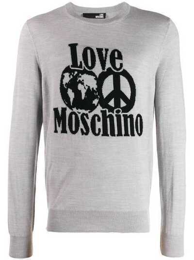 Love Moschino джемпер вязки интарсия с логотипом MSG5110X1148