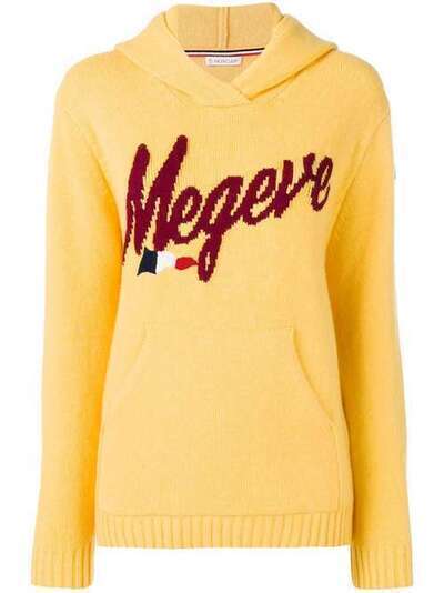Moncler вязаный свитер с капюшоном 9093450959A8