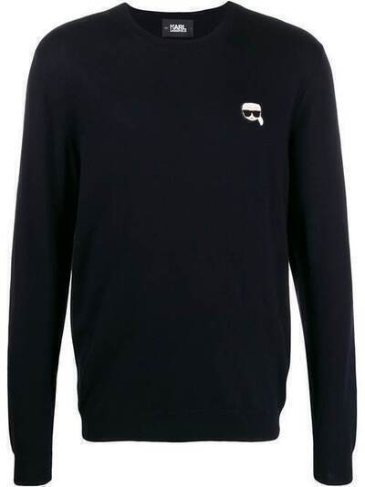 Karl Lagerfeld свитер Karl с вышитым логотипом 96KM1801999