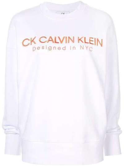 CK Calvin Klein толстовка с контрастным логотипом 183CW94014WHO