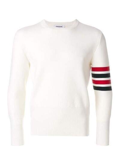 Thom Browne пуловер с 4 полосками MKA189A00014