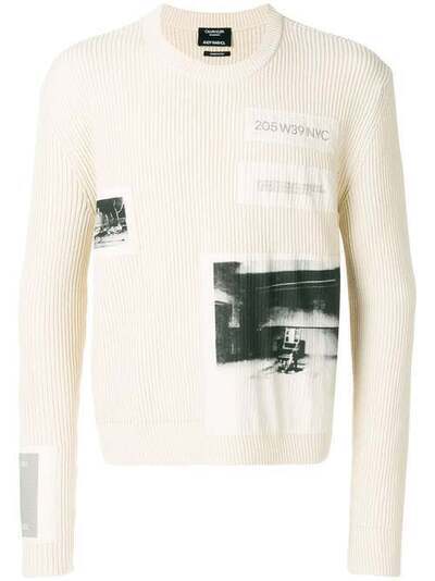 Calvin Klein 205W39nyc ribbed logo sweater 82MKTC13K235