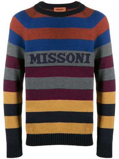 Missoni свитер в полоску с логотипом MUN00163BK006T