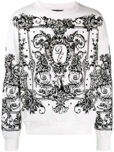Dolce & Gabbana джемпер Floccato с логотипом G9PF8TFU7DU