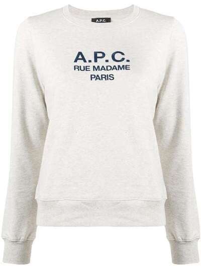 A.P.C. свитер с длинными рукавами и логотипом COEBHF27561