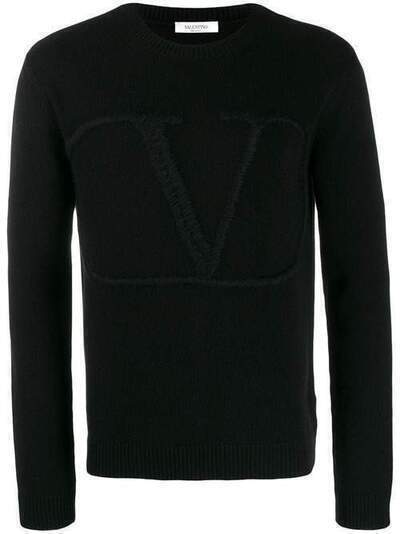 Valentino трикотажный свитер с логотипом Vlogo SV3KC04E5JA