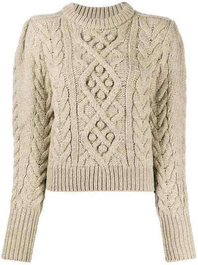 Isabel Marant Étoile укороченный свитер фактурной вязки PU115719H040I