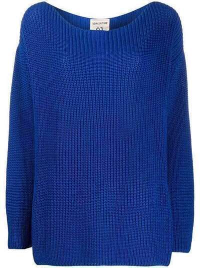 Semicouture вязаный свитер с приспущенными плечами Y0SH10