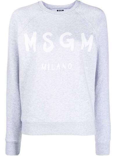 MSGM свитер с круглым вырезом и логотипом 2742MDM189195798