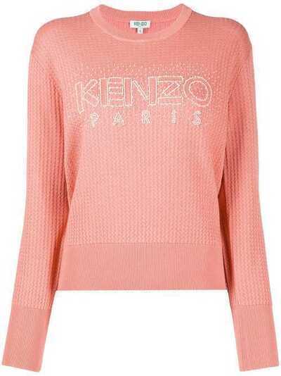 Kenzo фактурный свитер с логотипом FA52PU503809