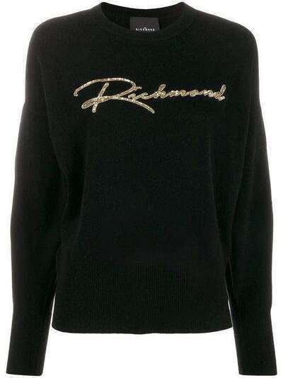 John Richmond sequin-embellished knitted jumper RWA19321MA