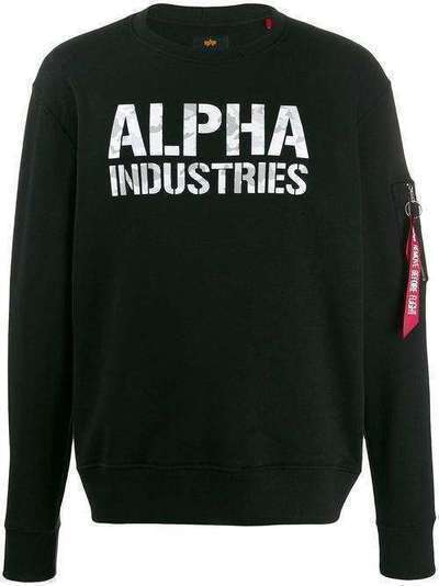 Alpha Industries толстовка с логотипом 176301