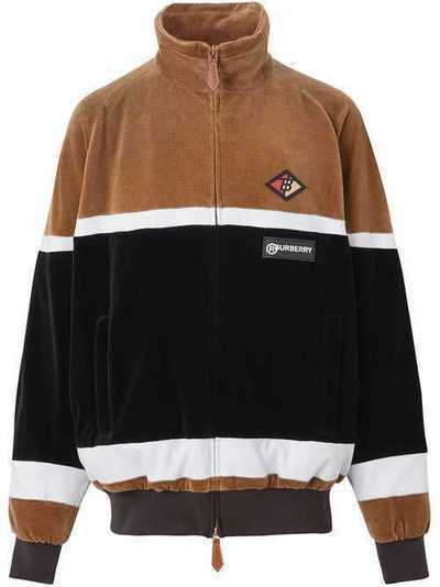 Burberry спортивная куртка из шенилла с логотипом 4558936