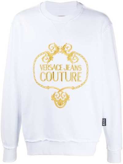 Versace Jeans Couture толстовка с вышитым логотипом B7GVA7TF30318
