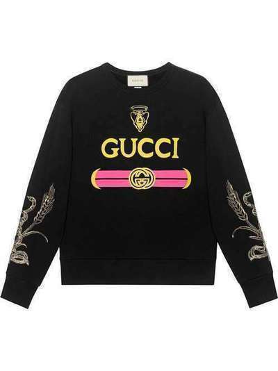 Gucci толстовка с логотипом 475532XJAN7