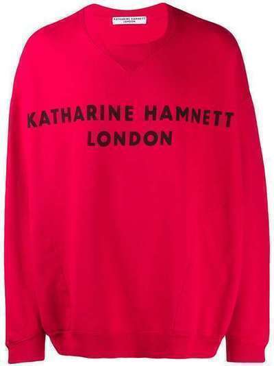 Katharine Hamnett London толстовка оверсайз с логотипом M104PT605