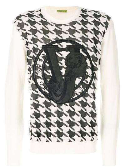 Versace Jeans Couture джемпер с изображением тигра B5GQA806QUPM06