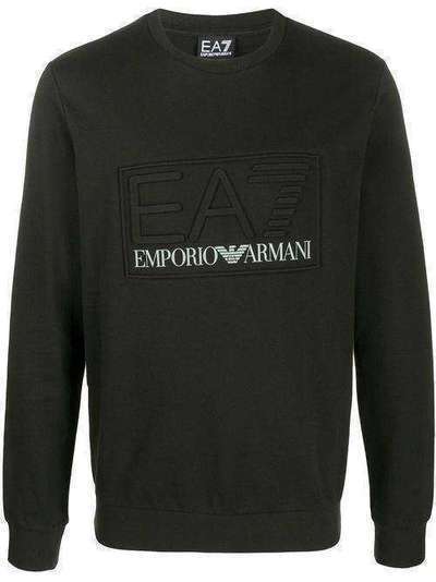 Ea7 Emporio Armani толстовка с тисненым логотипом 3HPM30PJ05Z