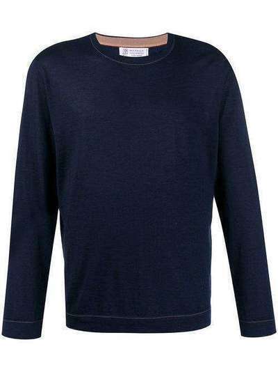 Brunello Cucinelli пуловер с круглым вырезом M2381340CJ919