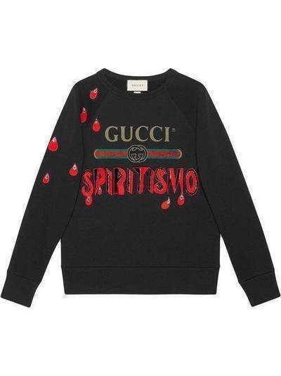 Gucci толстовка 'Spiritismo' с логотипом 497253X9S46