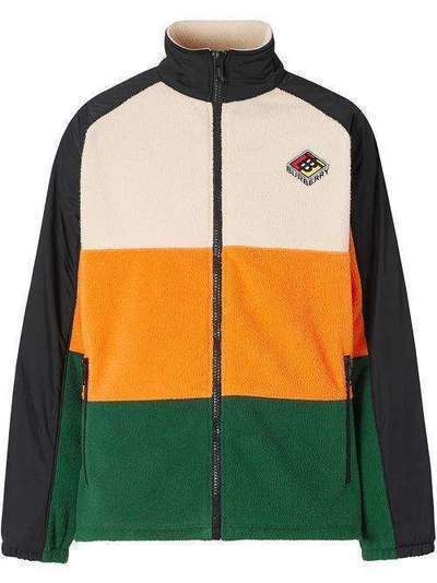 Burberry флисовая куртка в стиле колор-блок 8021874