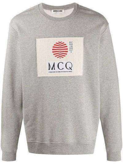 McQ Alexander McQueen толстовка с нашивкой-логотипом 545415ROT47