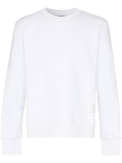 Thom Browne пуловер с круглым вырезом и полоской сзади MJT085A03377