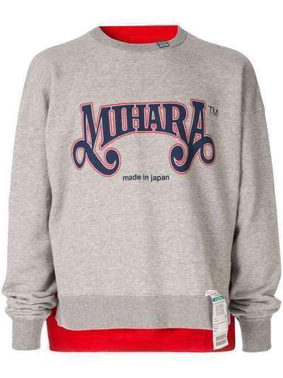 Maison Mihara Yasuhiro пуловер с пришитой футболкой A03PO601