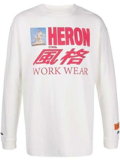 Heron Preston толстовка с круглым вырезом и логотипом HMAB005S209130240188