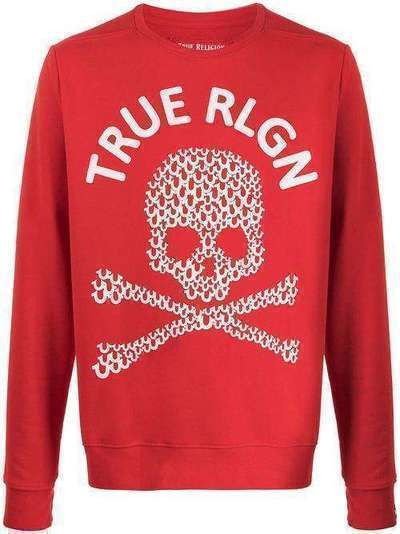 True Religion толстовка с принтом Skull и логотипом M19HF12N7G