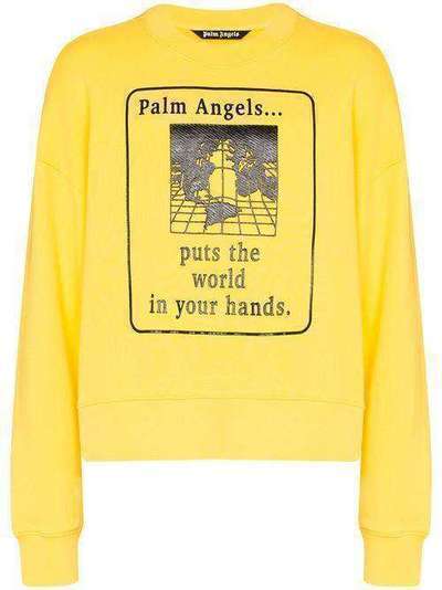 Palm Angels толстовка World In Your Hands с принтом PMBA026S206310086010