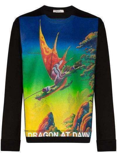 Valentino свитер с принтом Dragon At Dawn TV0MF12T69L