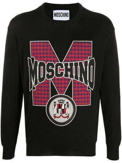 Moschino толстовка с нашивкой-логотипом A09227002