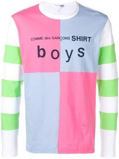 Comme Des Garçons Shirt Boys толстовка в стиле пэчворк с логотипом S27930