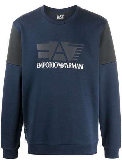 Ea7 Emporio Armani colour-block logo sweatshirt 3HPM38PJJ5Z