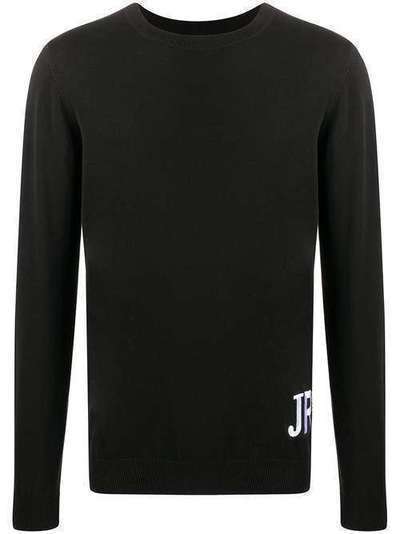 John Richmond свитер с вышитым логотипом и круглым вырезом RMP20228MAG6