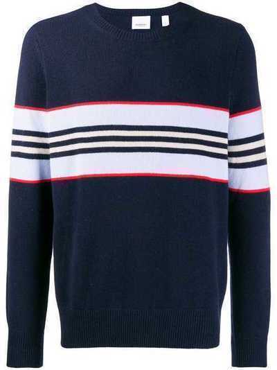 Burberry кашемировый свитер с полоской Icon Stripe 8013357