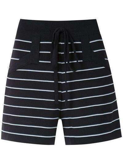 Egrey striped knit shorts 315045