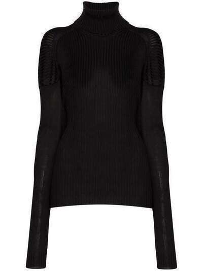 Bottega Veneta свитер в рубчик с высоким воротником 575710VA7F0