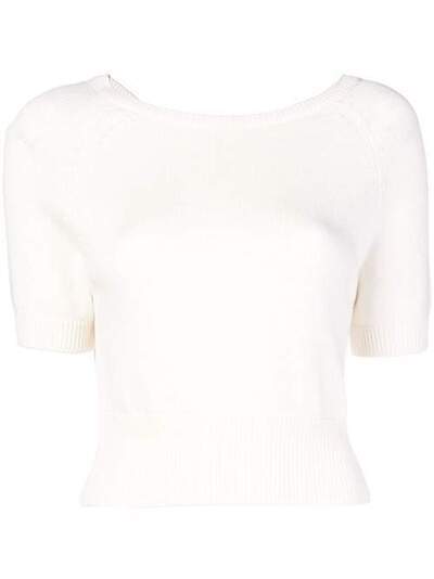 Cashmere In Love cropped knitted top ROSEANNA