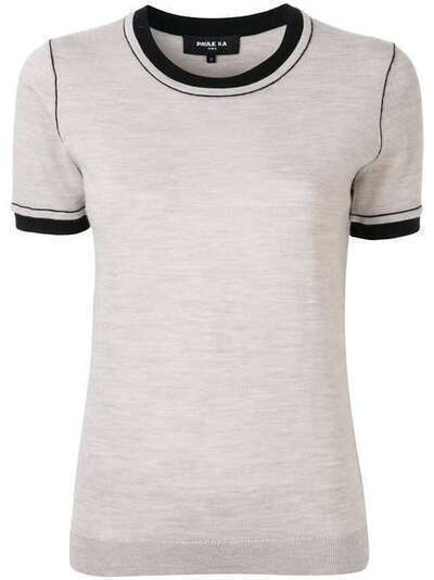 Paule Ka knitted round-neck T-shirt 405PU39