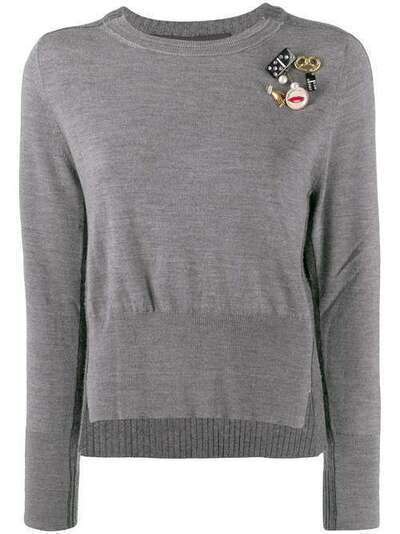 Marc Jacobs декорированный свитер с длинными рукавами M4008441060