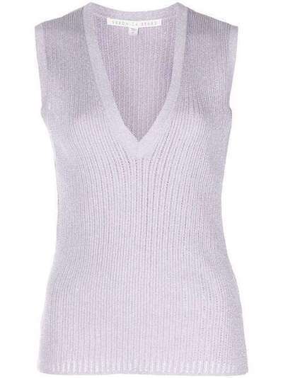 Veronica Beard knitted plunge style tank top 2003KN4139424