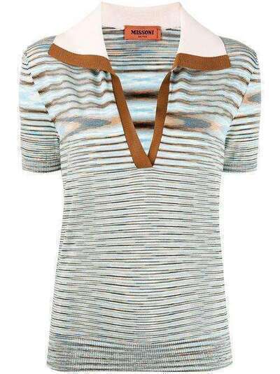 Missoni трикотажный топ в полоску MDN00309BK00GX